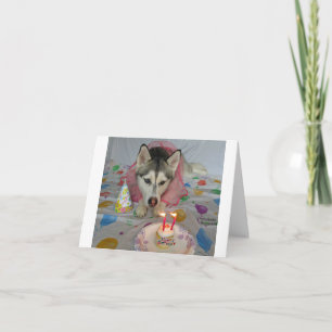 Eine Geburtstagskarte mit einem bezaubernden Hund Karte