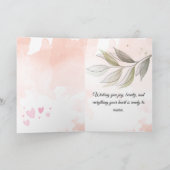 Eine Geburtstagskarte mit sanfter Note Karte (Innenseite)