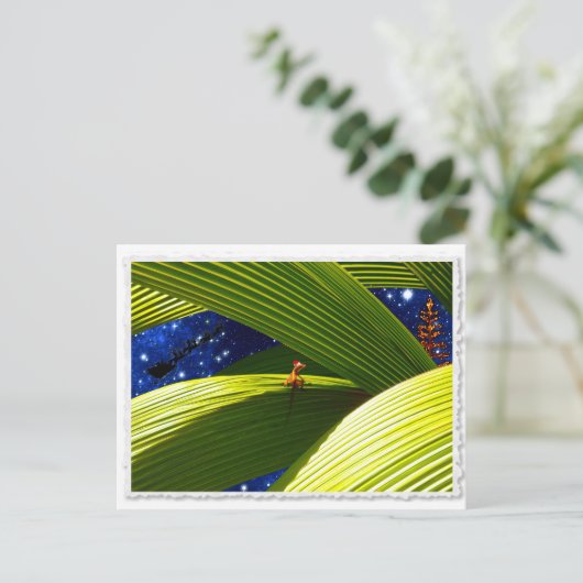 Eine Gecko Lizard's tropische Weihnachten (Stehend Vorderseite)