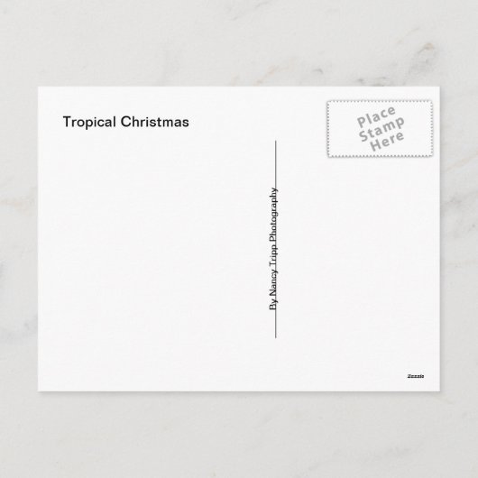 Eine Gecko Lizard's tropische Weihnachten (Rückseite)