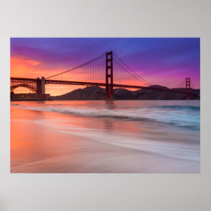 Eine Gefangennahme von San Franciscos Golden gate Poster