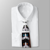 eine GEHEN VERRÜCKTE Krawatte, Aufmachung GROSS Krawatte (Gebunden)