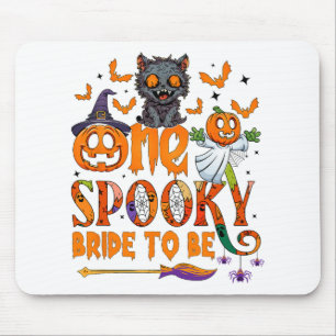 Eine geile Braut, um ein lustiges Halloween-Bräu z Mousepad