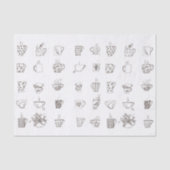 Eine Gekritzeltasse tee - Seidenpapier (Vorderseite)