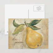 Eine gelbe Birne Postkarte (Vorne/Hinten)
