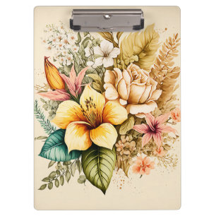 Eine gelbe Blume Bouquet für Ihre Valentine Klemmbrett