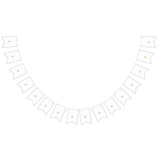 eine gelbe Blume mit Blätter auf weißem Hintergrun Wimpelkette (Alle)