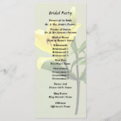 Eine gelbe Lilie Programm (Rückseite)