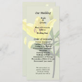 Eine gelbe Lilie Programm (Vorne/Hinten)