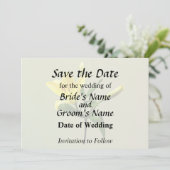 Eine gelbe Lilie Save The Date (Stehend Vorderseite)