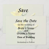 Eine gelbe Lilie Save The Date (Vorne/Hinten)