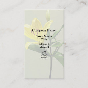 Eine gelbe Lilie Visitenkarte
