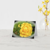 Eine Gelbe Rose ist für Freundschaft Karte (Gelbe Blume)