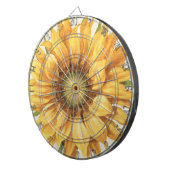 Eine gelbe Sonnenblume Dartscheibe (Vorderseite rechts)