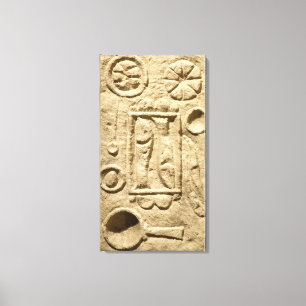 Eine gelegte Tabelle, von Timgad, Algerien Leinwanddruck