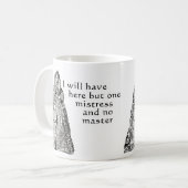 Eine Geliebte hier Kaffeetasse (Vorderseite Links)