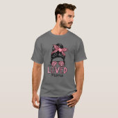Eine geliebte Mama Valentine's Day Mama Leben Mess T-Shirt (Vorne ganz)