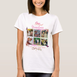 Eine geliebte Oma FotoCollage Personalisiert T-Shirt