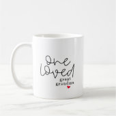 Eine geliebte Urgroßmutter Kaffeetasse (Links)