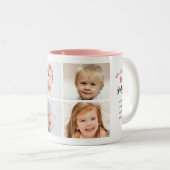 Eine geliebte YiaYia Vier FotoCollage Zweifarbige Tasse (VorderseiteRechts)