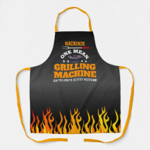 Eine Gemeine Grillmaschine flammt auf SCHWARZ