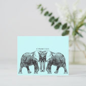 Eine gemeinsame Vision Postkarte (Stehend Vorderseite)