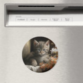 Eine gemütliche Ecke Tabby Kitten Magnet (In Situ (Geschirrspüler))