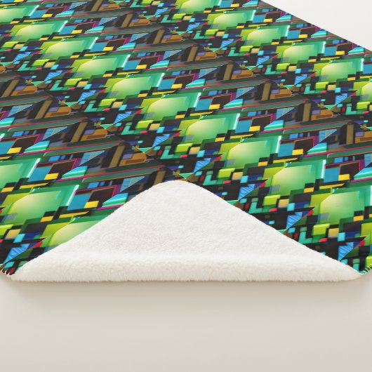 Eine gemütliche Fleece Sherpa Blanket Sherpadecke (3/4)