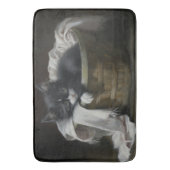 Eine gemütliche Kätzchen Badematte (Vorderseite Vertikal)