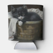 Eine gemütliche Kätzchen Dosenkühler (Rückseite)