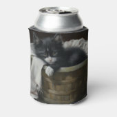Eine gemütliche Kätzchen Dosenkühler (Kanne Rückseite)