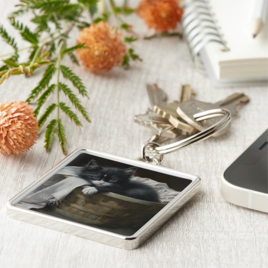 Eine gemütliche Kätzchen Schlüsselanhänger (Seite)