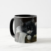 Eine gemütliche Kätzchen Tasse (Vorderseite Links)