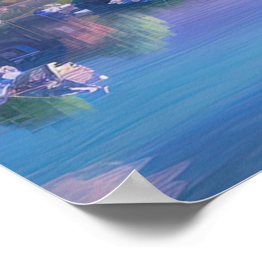 Eine gemütliche ländliche Hütte Poster (Ecke)