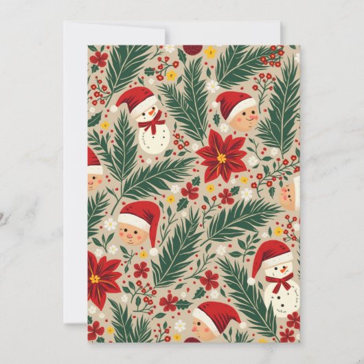 Eine gemütliche Weihnachtsgrüßkarte Einladung (Vorderseite)