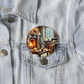 Eine gemütliche Winterlandschaft am Kamin Button (Beispiel)