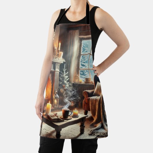 Eine gemütliche Winterlandschaft am Kamin Schürze (InSitu)