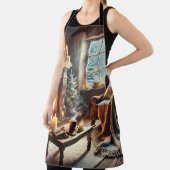 Eine gemütliche Winterlandschaft am Kamin Schürze (InSitu)