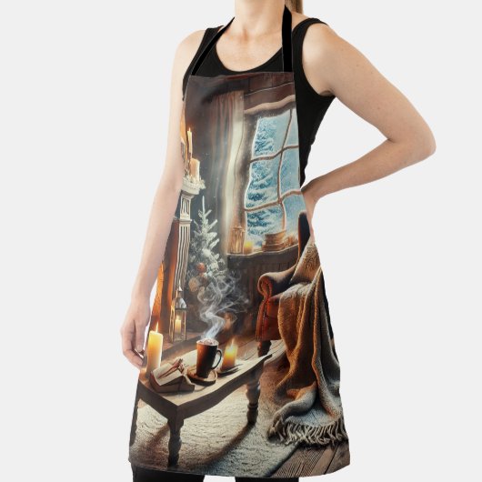 Eine gemütliche Winterlandschaft am Kamin Schürze (InSitu)