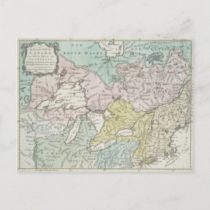 Eine genaue Karte Kanadas, 1761