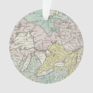 Eine genaue Karte von Kanada, 1761 Ornament