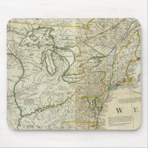 Eine genaue Karte von Nordamerika Nordabschnitt Mousepad
