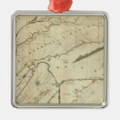 Eine genaue Übersicht über den Fluss St Lawrence Silbernes Ornament (Vorne)