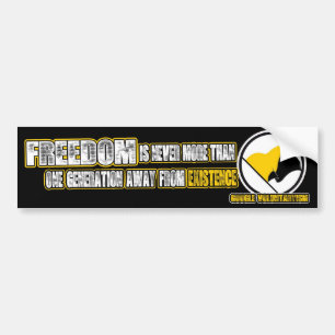 EINE GENERATION WEG AUTOAUFKLEBER