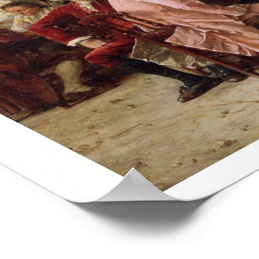 Eine Gentleman's Debate, 1881 (Öl auf Tafel) Poster (Ecke)