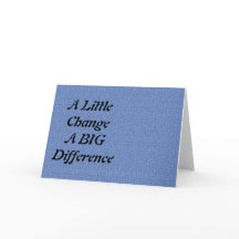 Eine geringe Änderung, ein großer Unterschied