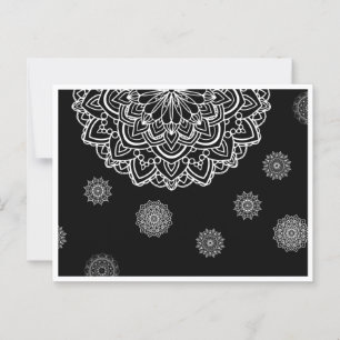 Eine Geschenkkarte mit Manadala Art Postkarte