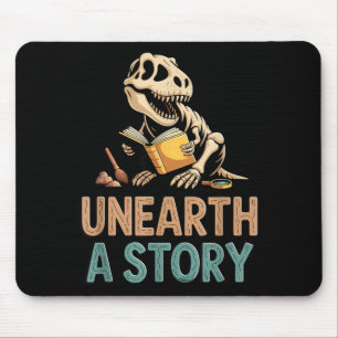 Eine Geschichte ans Licht bringen T-Rex liest ein  Mousepad