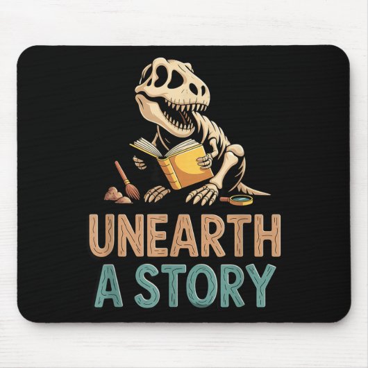 Eine Geschichte ans Licht bringen T-Rex liest ein  Mousepad (Vorne)