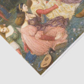 Eine Geschichte aus dem Decameron Seidenpapier (Ausschnitt)